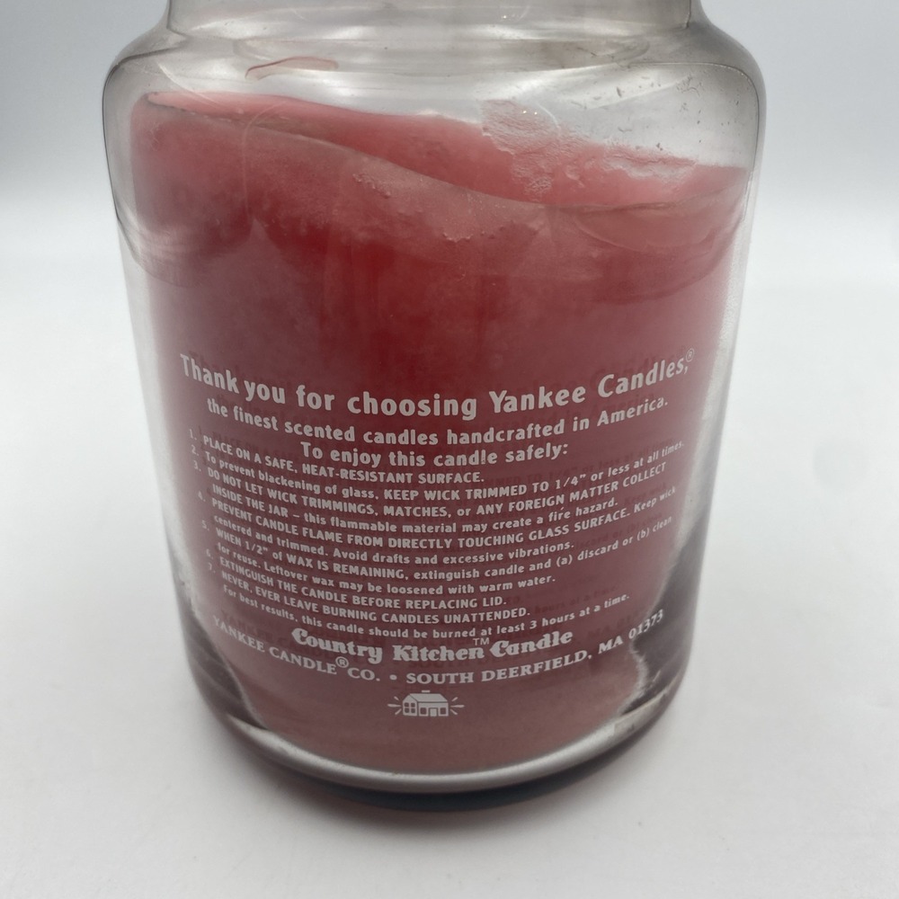 Vintage Rare Yankee Candle Country Kitchen Salt Mist Rose 22 oz Retired 75+ hrs - Picture 4 of 6